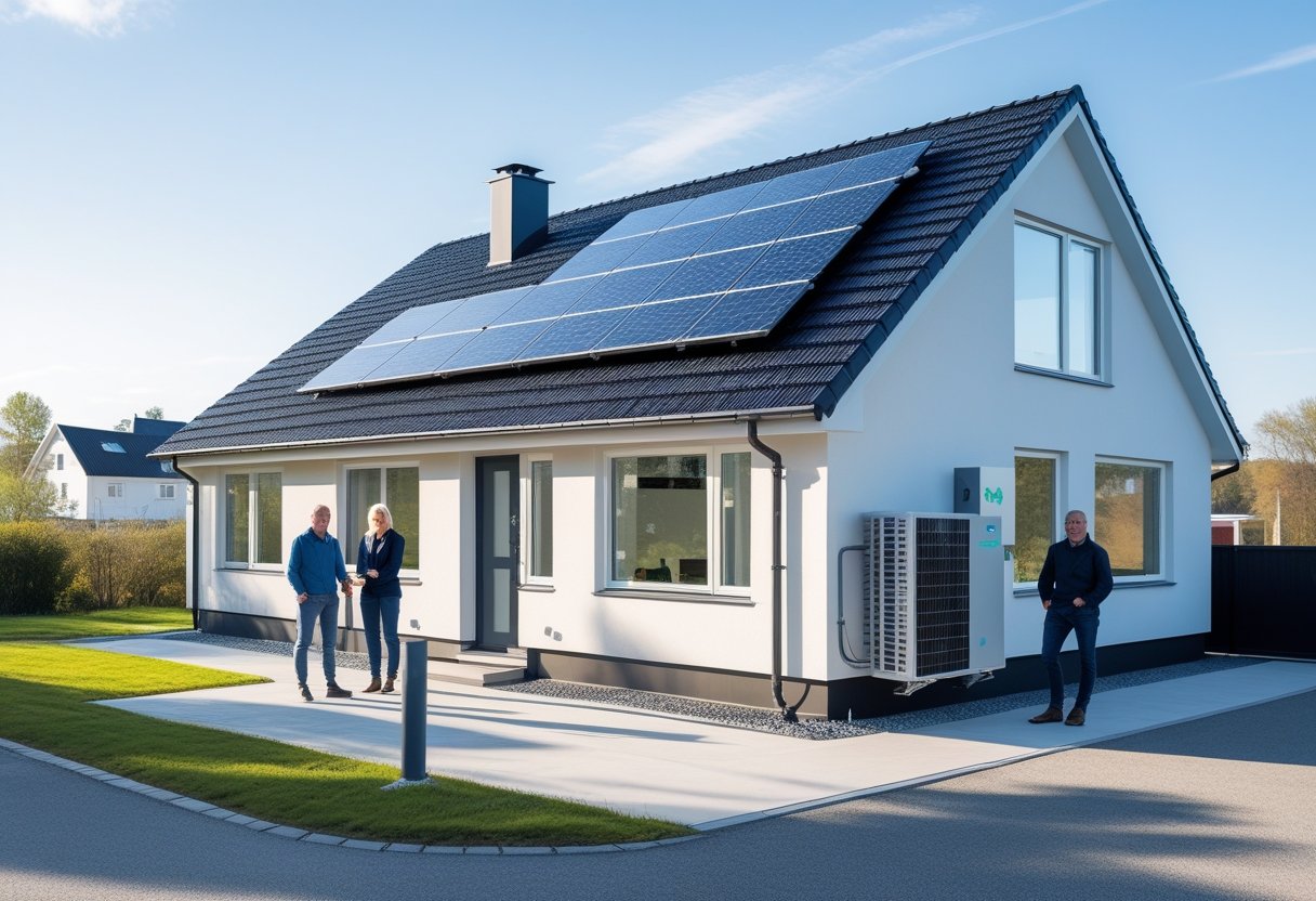 Energisavings med nyt tag og varmepumpe i Vojens